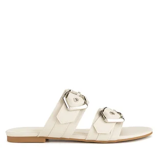 Klapki JENNY CD24016-1 Beżowy - Klapki i japonki damskie - miniaturka - grafika 1