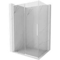 Kabiny prysznicowe - Mexen Rox kabina prysznicowa rozsuwana 90 x 85 cm, transparent, biała - 8C2-090-085-20-00 - miniaturka - grafika 1