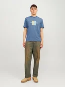 Koszulki męskie - Jack & Jones Koszulka w kolorze niebieskim - miniaturka - grafika 1