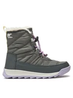 Buty dla dziewczynek - Sorel Śniegowce Whitney™II Plus Lace Wp 2088591052 Szary - miniaturka - grafika 1