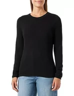 Swetry damskie - Q/S by s.Oliver Damski sweter z dzianiny, szary/czarny, XS - miniaturka - grafika 1