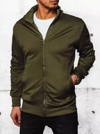 Bluzy męskie - Bluza męska rozpinana zielona Dstreet BX5561-XXL - miniaturka - grafika 1