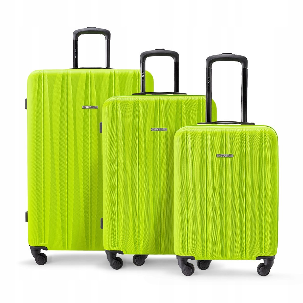 PUCCINI Zestaw WALIZEK Podróżnych Na Kółkach 3w1 Komplet ABS ABS021-5B