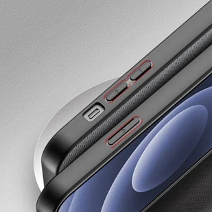 Dux Ducis Fino etui pokrowiec pokryty nylonowym materiałem iPhone 13 mini szary - Etui i futerały do telefonów - miniaturka - grafika 7