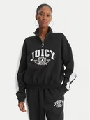 Bluzy damskie - Juicy Couture Bluza College JCSAS126401 Czarny Relaxed Fit - miniaturka - grafika 1