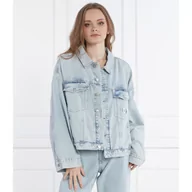 Kurtki damskie - CALVIN KLEIN JEANS Kurtka jeansowa | Relaxed fit - miniaturka - grafika 1