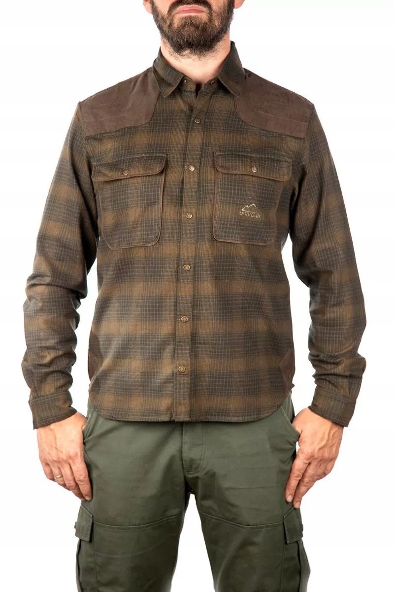 KOSZULA FLANELOWA UNIVERS 94092 - Zielony -2XL