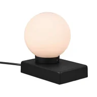Lampy stojące - Stołowa lampka dotykowa Davi 5900011-32 RL Light kula czarna biała - miniaturka - grafika 1