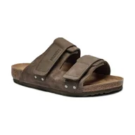 Klapki i japonki męskie - Birkenstock Skórzane klapki Uji - miniaturka - grafika 1