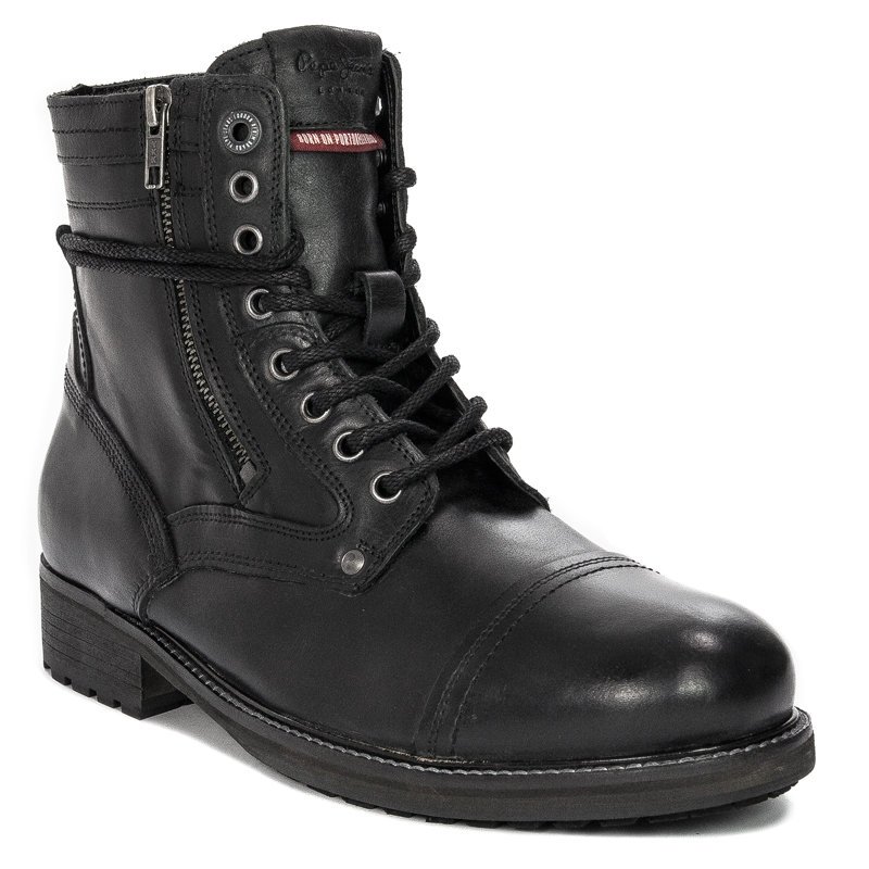 Pepe Jeans Botki Skóra Ocieplane PMS50206 999 r.45