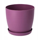 Donice - Doniczka Agen z podstawką 30 cm, matowa fioletowa - miniaturka - grafika 1