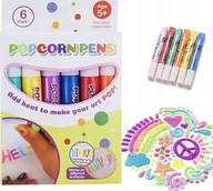 Długopisy - Magiczne Mazaki Pisaki 3d Rosnące Wypukłe Kolorowe Długopis 3d Popcorn Pens - miniaturka - grafika 1