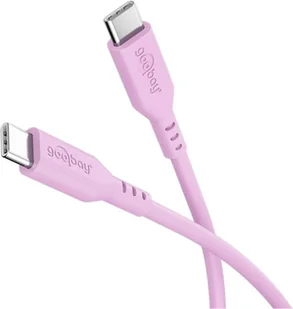 Goobay 77746 kabel USB USB 2.0 1,5 m USB C Różowy - Kable komputerowe i do monitorów - miniaturka - grafika 1