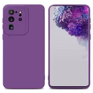Etui i futerały do telefonów - Pokrowiec Etui Do Samsung Galaxy S20 ULTRA w FLUID MATOWY FIOLET TPU Silikonowe Obudowa Ochronny Case Cover Cadorabo - miniaturka - grafika 1