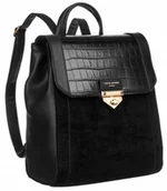 Plecaki - Klasyczny, mały plecak damski z klapką — David Jones - miniaturka - grafika 1