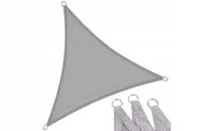 Parasole ogrodowe - Żagiel Przeciwsłoneczny Zaciemniacz Parasol Ogrodowy 3X3X3M Szary Perfectlife - miniaturka - grafika 1