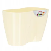 Donice - Doniczka do storczyków podwójna Fermo 15 x 23 cm, kremowa - miniaturka - grafika 1