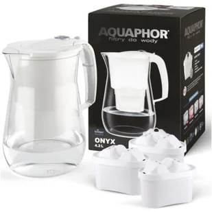 Aquaphor Onyx 4,2L Biały - Dzbanki filtrujące - miniaturka - grafika 1