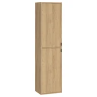 Szafki łazienkowe - Słupek łazienkowy wiszący Atrato 40x30x160 cm brązowy dąb Cersanit - miniaturka - grafika 1