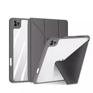 Etui do tabletów - Dux Ducis Magi etui do iPad Pro 12.9'' 2021 / 2020 / 2018 pokrowiec smart cover z podstawką i schowkiem na Apple Pencil szary - miniaturka - grafika 1