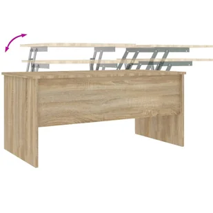 Lumarko Stolik kawowy, przydymiony dąb, 102x50,5x46,5 cm - Ławy i stoliki kawowe - miniaturka - grafika 9
