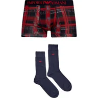Skarpetki męskie - Emporio Armani Bokserki + skarpety - miniaturka - grafika 1