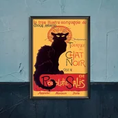 Plakaty - Plakat retro Rodolphe Salis Le Chat Noir - miniaturka - grafika 1