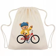 Plecaki szkolne i tornistry - PLECAK WOREK Gruby na Sznurkach Mocny ROWER Wzory - miniaturka - grafika 1