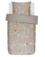 Pościel - Bawełniany komplet pościeli satynowej, poszwa na kołdrę i poduszkę dla 1 osoby, zestaw pościeli ozdobnej w duże kwiaty, Essenza - miniaturka - grafika 1