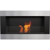 Biokominki - Kratki BIOKOMINEK GOLF Czarny z przeszkleniem HORIZONTAL - miniaturka - grafika 1