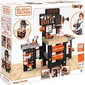 Mały majsterkowicz - SMOBY Black&Decker Mega Warsztat Hydraulik Malarz 3w1 100 Akcesorii - miniaturka - grafika 1
