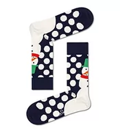 Skarpetki damskie - Happy Socks Damskie skarpety Happy Jumbo Snowman, granatowe, 4 7 UK, granatowy, 37-40.5 EU - miniaturka - grafika 1