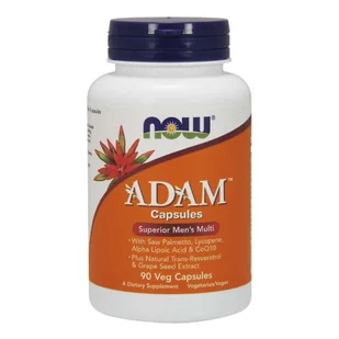 Now Foods ADAM (multiwiaminy dla mężczyzn) - 90 kapsułek NOW3878C - Suplementy naturalne - miniaturka - grafika 2