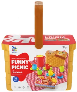 kosz piknikowy z akcesoriami - Zabawy w naśladowanie dorosłych - miniaturka - grafika 1