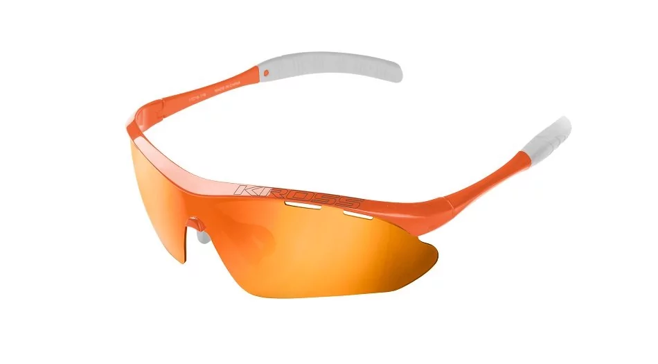 KROSS Okulary SX-B pomarańczowo-białe 106026