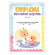 Dyplomy i okładki - LearnHow Dyplom A5 dzielnego pacjenta - Mały lekarz 10szt - miniaturka - grafika 1