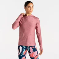 Koszulki sportowe damskie - Koszulka damska Dare 2b Sprint Cty Hoodie Rozmiar: S / Kolor: biały/różówy - miniaturka - grafika 1