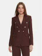 Marynarki i żakiety damskie - Maryley Marynarka 25IB139/43CO Brązowy Regular Fit - miniaturka - grafika 1