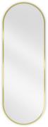 Lustra - Mexen Loft lustro łazienkowe owalne 100 x 35 cm, rama złota - 9851-100-035-000-50 - miniaturka - grafika 1