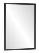 Lustra - Lustro Profilmat w ramie WĄSKIEJ CZARNEJ 95X75cm PREMIUM - miniaturka - grafika 1