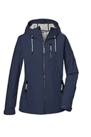 Kurtki damskie - G.I.G.A. DX Damska kurtka softshellowa/kurtka outdoorowa z kapturem GS 74 WMN SFTSHLL JCKT, granatowa, 46, 43052-000 - miniaturka - grafika 1