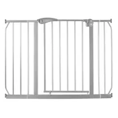 Zabezpieczenia dla dzieci - Barierka, Bramka Rozporowa, Zabezpieczająca Na Schody I Drzwi Nukido, Szara - miniaturka - grafika 1
