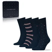 Skarpetki męskie - Tommy Hilfiger Skarpety Bawełniane Zestaw Prezentowy 4P Rozmiar 43 - miniaturka - grafika 1