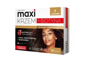 Maxi Krzem + Biotyna x30 kapsułek - Włosy, skóra, paznokcie - miniaturka - grafika 1