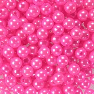 Koraliki perłowe 10 mm (10szt) Jasny Róż - Półfabrykaty do biżuterii - miniaturka - grafika 1