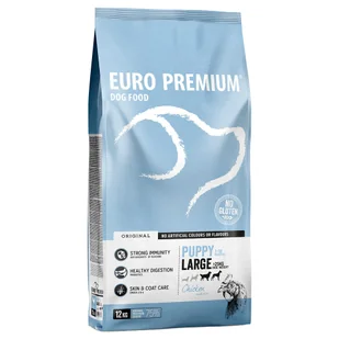 Euro-Premium Large Puppy Kurczak & Ryż - 12 kg - Sucha karma dla psów - miniaturka - grafika 1