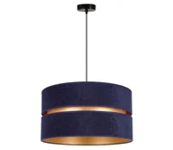 Lampy sufitowe - Duolla - Żyrandol na lince DUO 1xE27/15W/230V śr. 40 cm niebieski/złoty - miniaturka - grafika 1