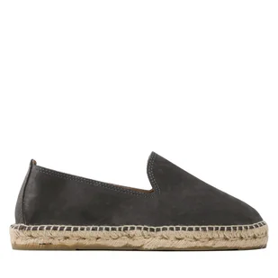 Espadryle Manebi Suede Flat Espadrilles W 1.0 C0 Szary - Espadryle męskie - miniaturka - grafika 1