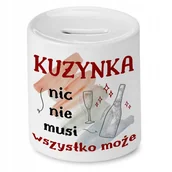 Skarbonki - Skarbonka 330 ml Dla Izy Córki Dziecka Prezent z Nadrukiem ze Zdjęciem + Opakowanie na prezent (wzór 03) - miniaturka - grafika 1