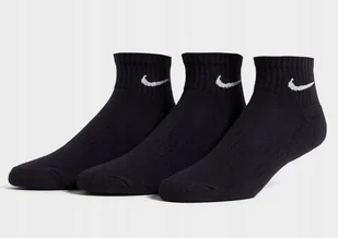Nike Skarpety Czarne 3-Pak CUSHIONED SX7667-010 r. 42-46 SKARPETKI - Skarpetki męskie - miniaturka - grafika 1